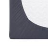 Fitted cotton sheet 90x200 JERSEY HEAVY DUTY anthracite
