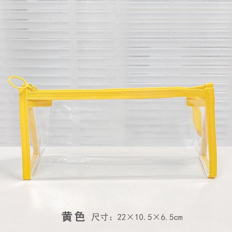 Clear PVC Pen Bag Pencil Case  Ins DIY Pattern, Pencil Pouch, Portable Pencil Bag, Pen Case for School & Office