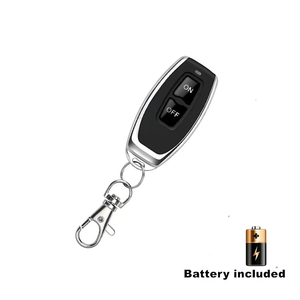 433MHz Zdalny sterownik RF Przycisk Włącz Wyłącz Kod Uczący EV1527 Nadajnik Smart Home Dla Światła LED Bramy Samochodowej Drzwi Garażowych Alarmu Klucz