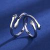 Mori Style Adjustable Couple Rings - Simple Korean Design for Men & Women