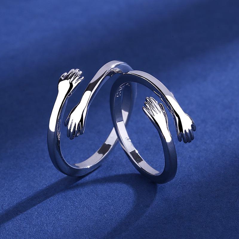 Mori Style Adjustable Couple Rings - Simple Korean Design for Men & Women
