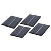 4 Stück 0,6 W 6 V Mini-Solarmodul Photovoltaik-Solarzellen Outdoor-Camping Batterieladegerät DIY