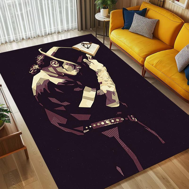 Michael Jackson Living Room Nonslip Area Rug Soft Carpet For Bedroom Gameoom Playroom Sofa Office Home Decor Doormat
