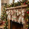 Christmas Tree Bow Decorations Bows for Wreath Merry Craft Ornaments Winter Sturdy Webbing Gift Toppers Decoration Holiday Tree Front Door,