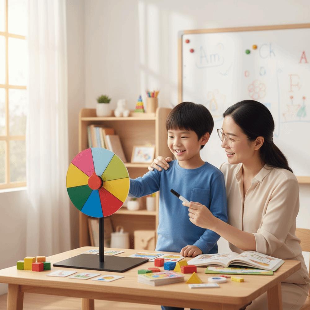 Spin Wheel Reusable Fortune Wheel Interactive Table Prize Turntable  Carnival Party