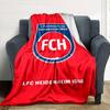 Heidenheim FC Print Flannel Blanket High Quality Warm Comfortable Cover for All Seasons Perfect for Gifts Home Decor
