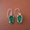 Chrome Diopside Gemstone 925 Sterling Silver Jewelry Handmade Hook Earrings1.45" EE-129-2