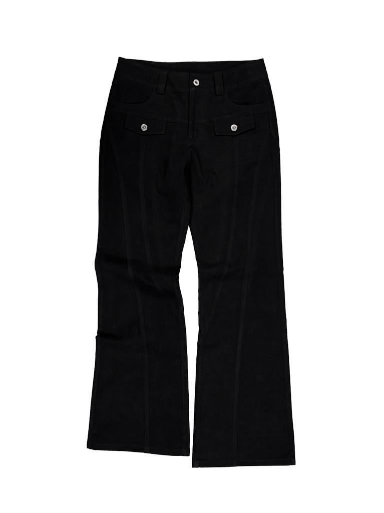 SETUP-EXE Line Bootcut Pants / Black