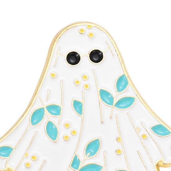Halloween Ghost Enamel Brooch, Cute Ghost Brooch Pin, Cartoon Ghost Brooch Pin, Funny Little Ghost Brooch, Trendy Accessories for Bag Jacket Backpack