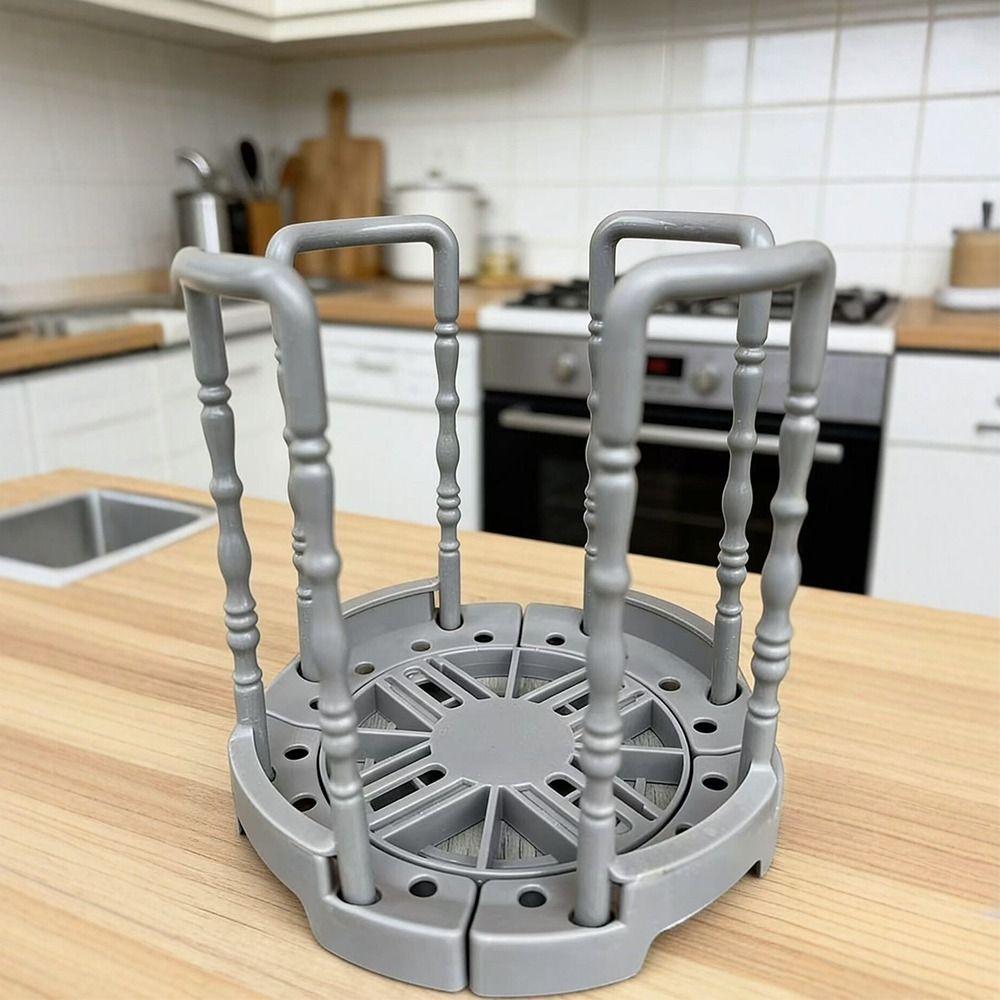 Drain Cabinet Dishes Storage Rack Removable Water Cup Durable Bowl Holder  Kitchen Organizer