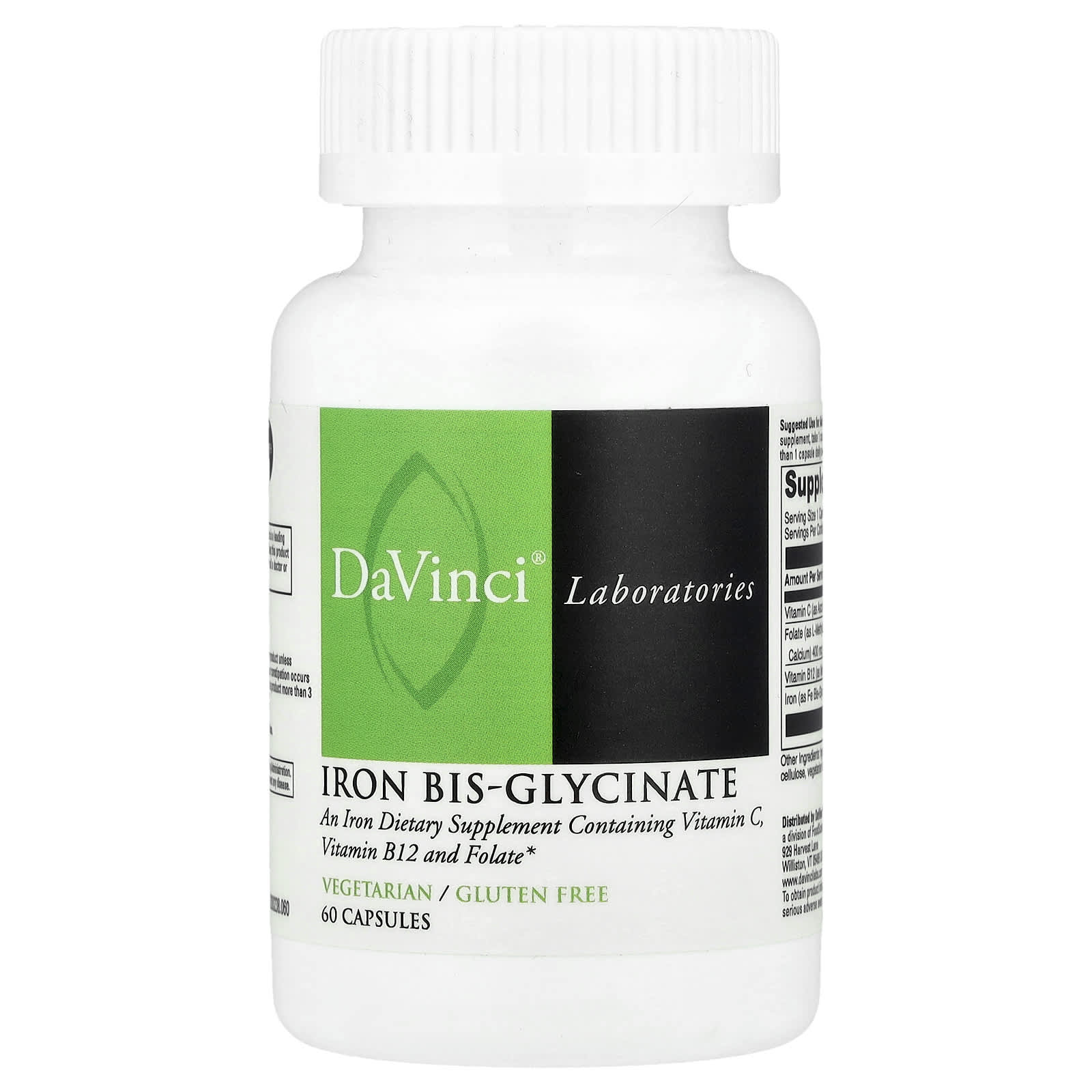 

Iron Bis-Glycinate, 60 Capsules
