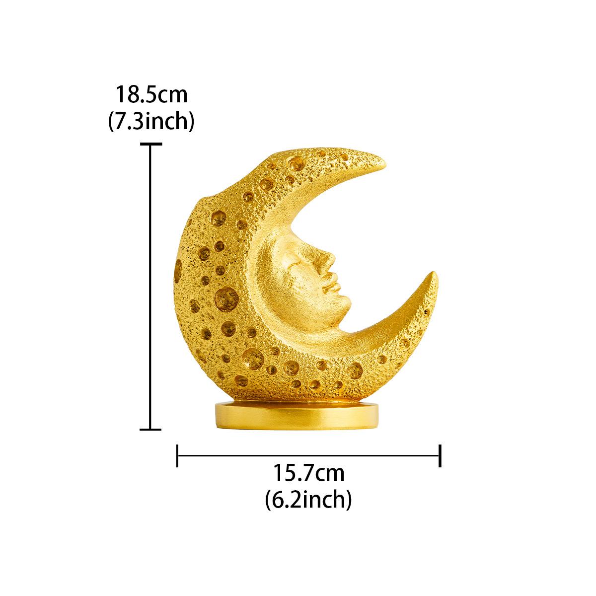 1 шт. Лунный Моделирующий Смоляной Цветочный Горшок для Дома, Декоративный Цветочный Горшок для Прихожей, Украшение золотой