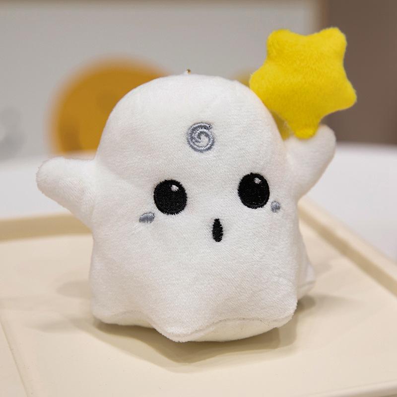 Funny Little Ghost Schoolbag Pendant Doll Cute Plush Toy Pendant Accessories Doll Keychain Gift