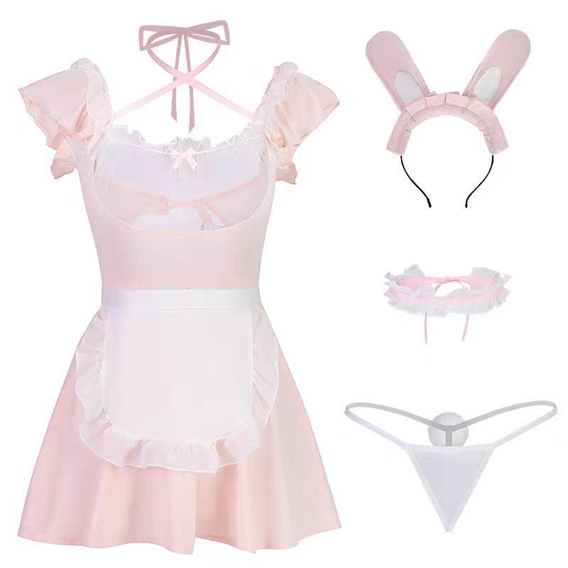 Sexy Lingerie Sexy Lace Fungus Lace Perspective Suspender Bunny Uniform Abstinence Female