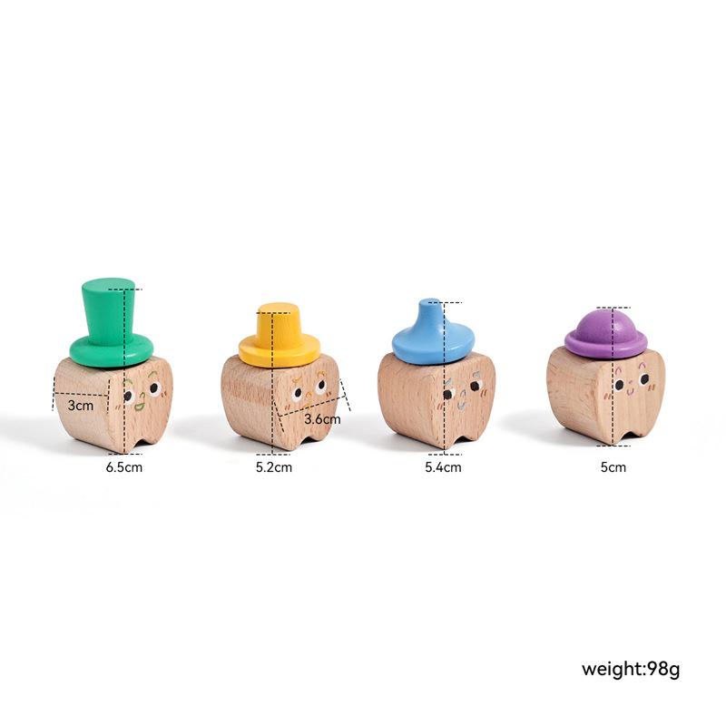 

Набор для хранения молочных зубов из массива дерева - Четыре коробочки с забавными выражениями