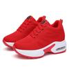 Woman Whit Sneakers Mesh Cushioning Shoes for Women Breathable Thick Soled Walk Shoes Plus Size 35-44