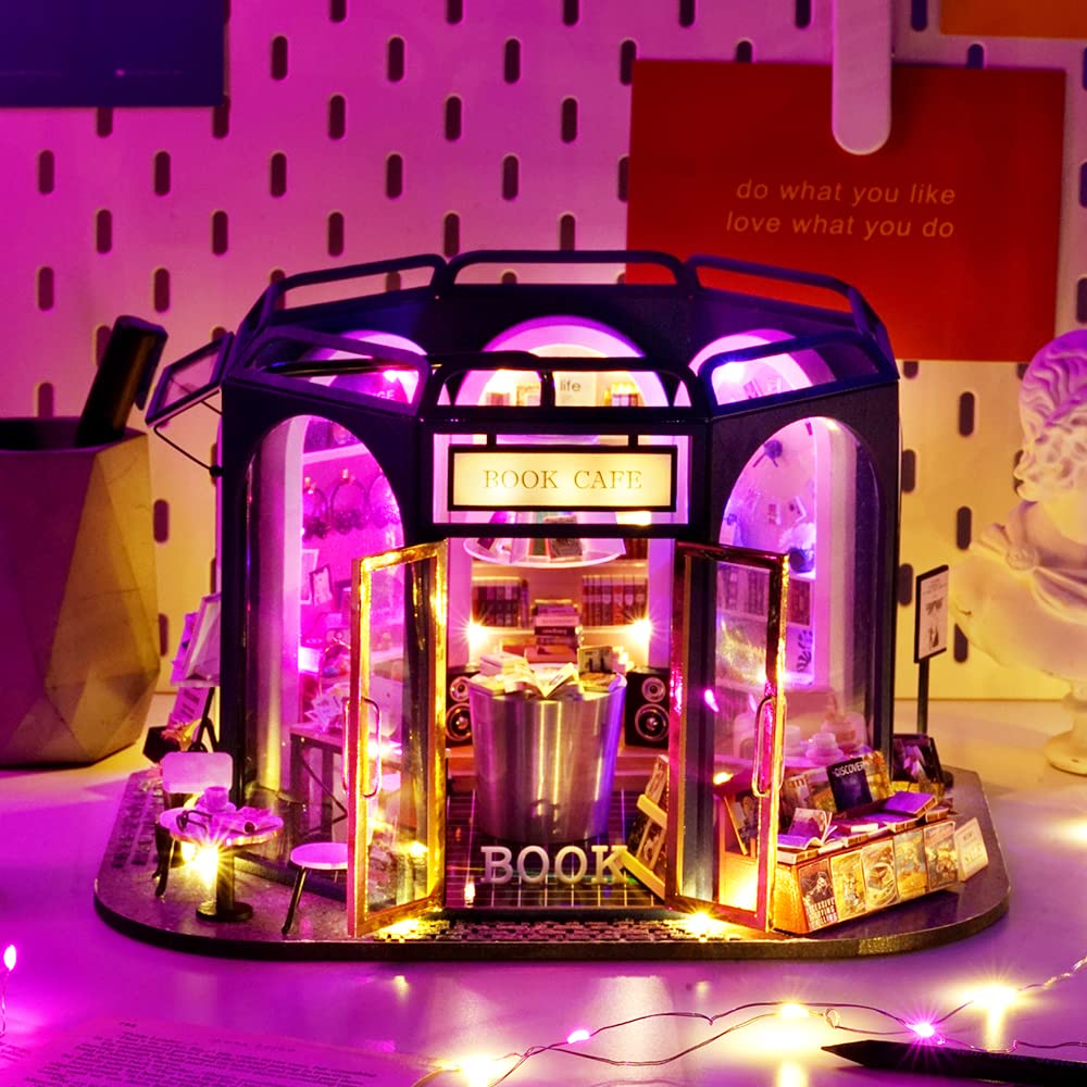 Dollhouse Handmade Kit Set Miniature Book Cafe BOOK CAFE (t-FREAK)