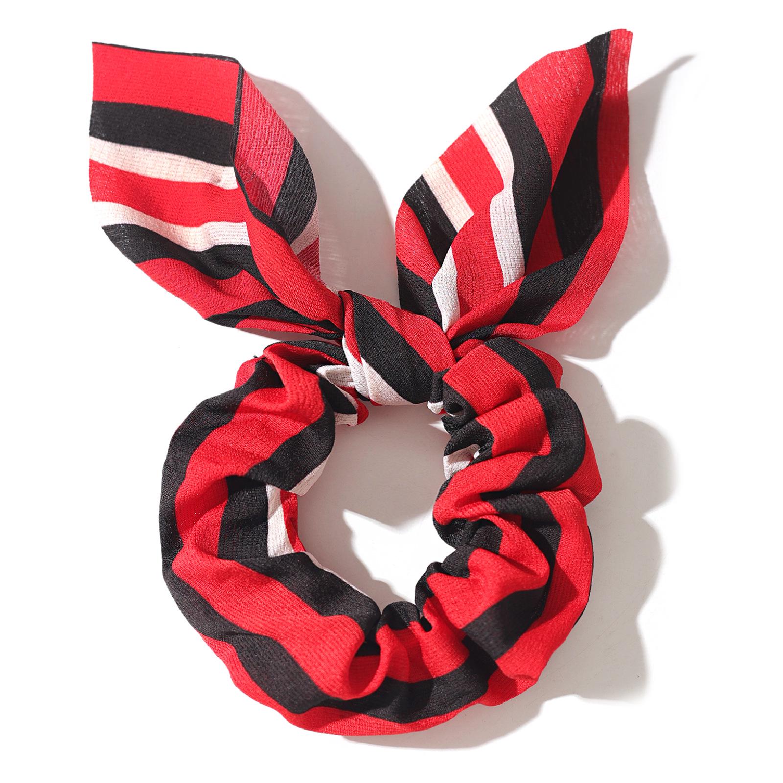 

Полосатая резинка-скранчи с кроличьими ушками: Женский и Девичий Аксессуар для Волос