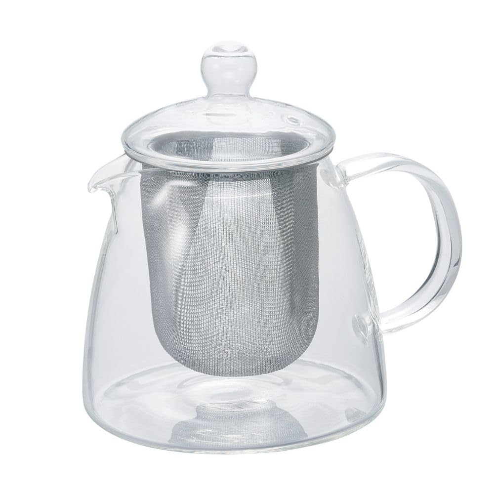 HARIO Pure Loaf Teapot, 360ml Capacity, Heat-Resistant Glass, CHEN-36T, Perfect Gift