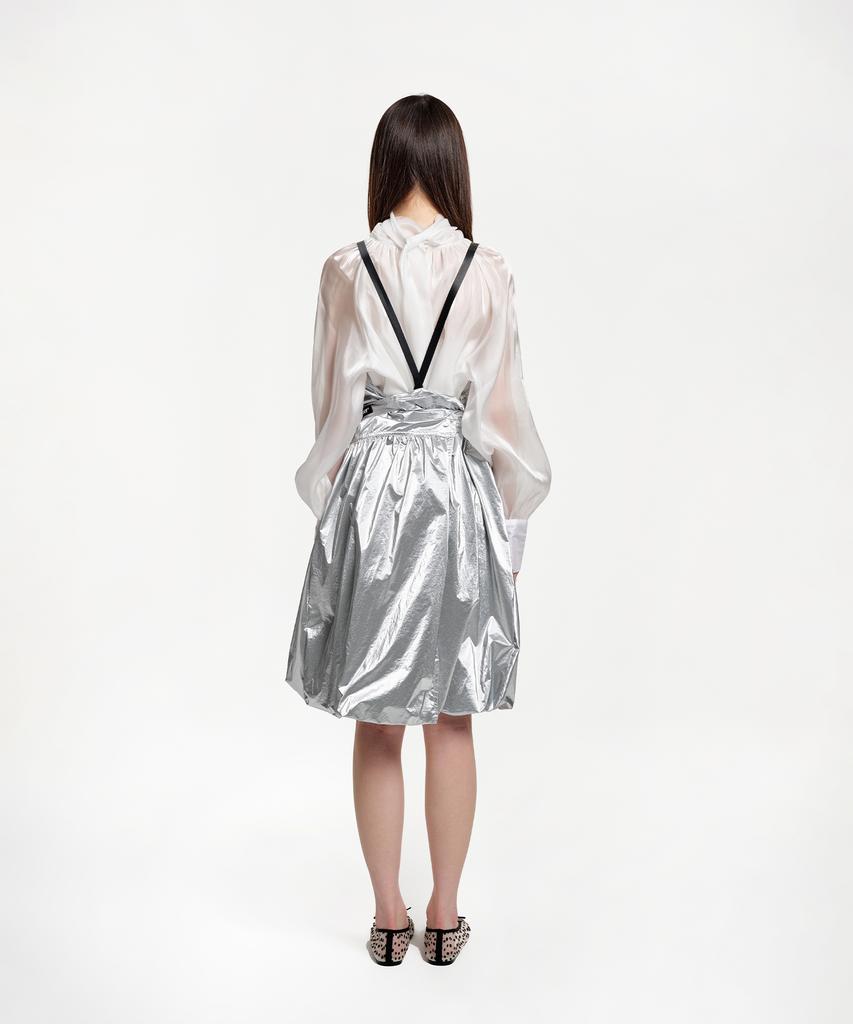 Eipeuleonwei Bubblegum Silver Apron Dress
