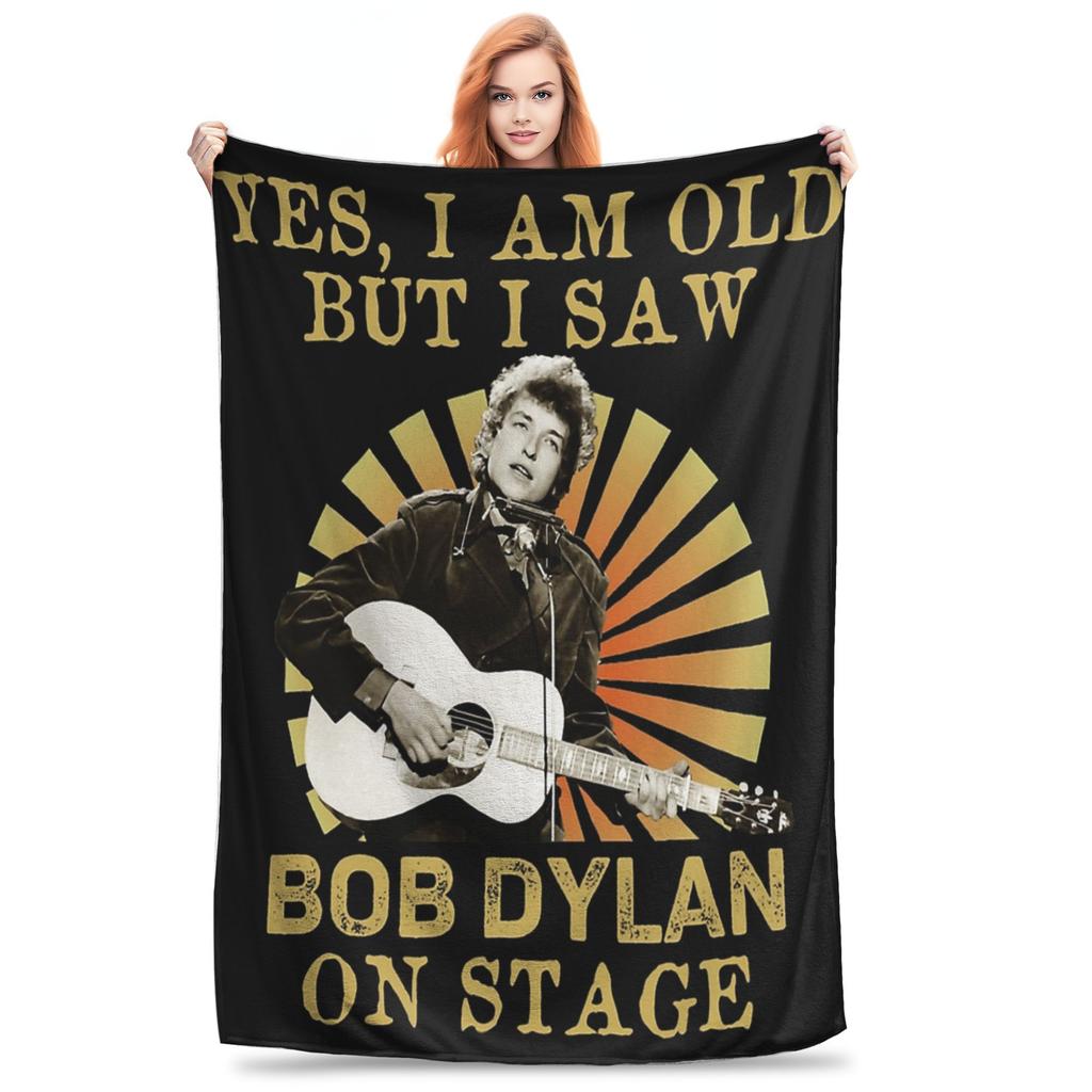 Bob Dylan Singer Folk Music Blanket Multi-size Super Soft and Warm  Throw Blankets for Sofa Couch and Bed