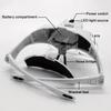 Head Magnifier With LED Light, Adjustable Headband, 5 Interchangeable Lenses 1.0X‑3.5X, For Model Making, Repair, Jewelry Work