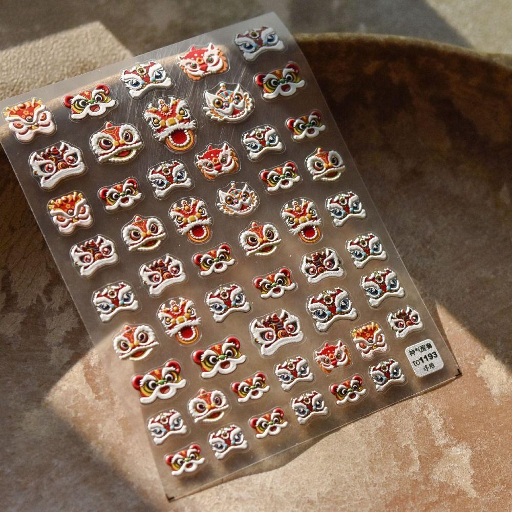 Cute Nail Art Decals Traditional Nail Art Ornament DIY Manicure Supplies  Chinese New Year