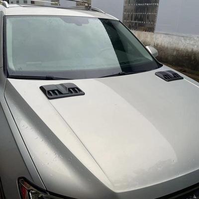 Hood Vents Cover Trim Cover 2Pcs Lightweight Waterproof Car Hood Vent Trim Cover Easy Installation Vehicle Exterior Decor
