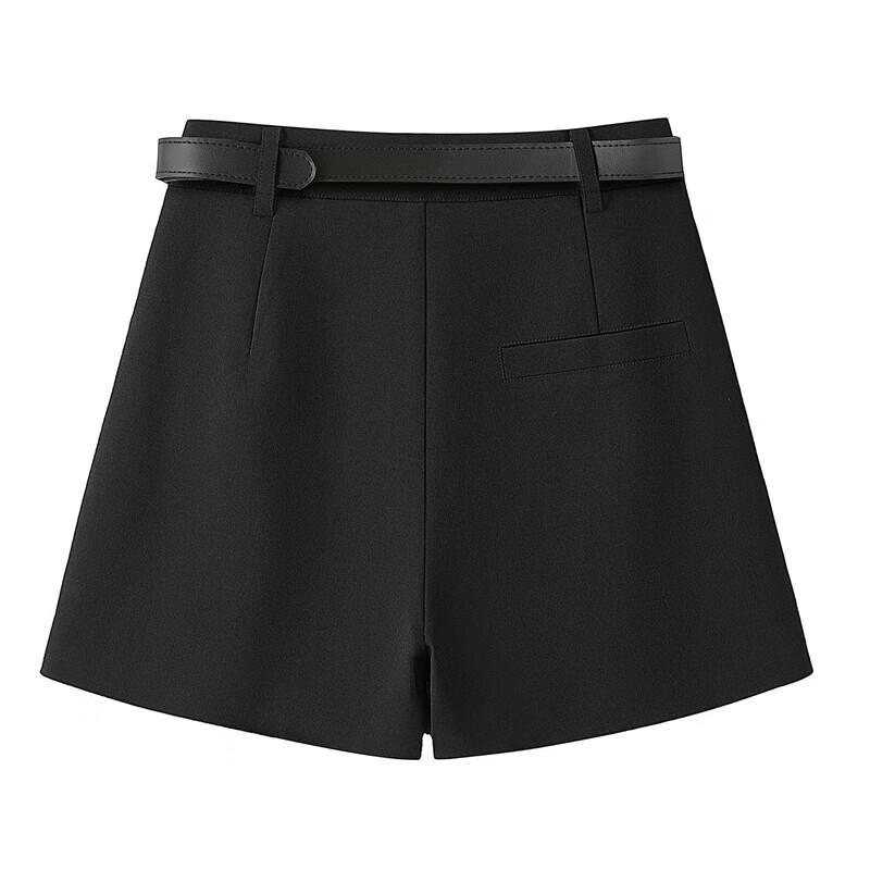 Women's High-Waist Loose Fit Suit Shorts