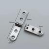 2 Pieces of 180 Degree Foldable Hinge Flip Screw Hinge Sewing Machine Cabinet Door Hinge Furniture