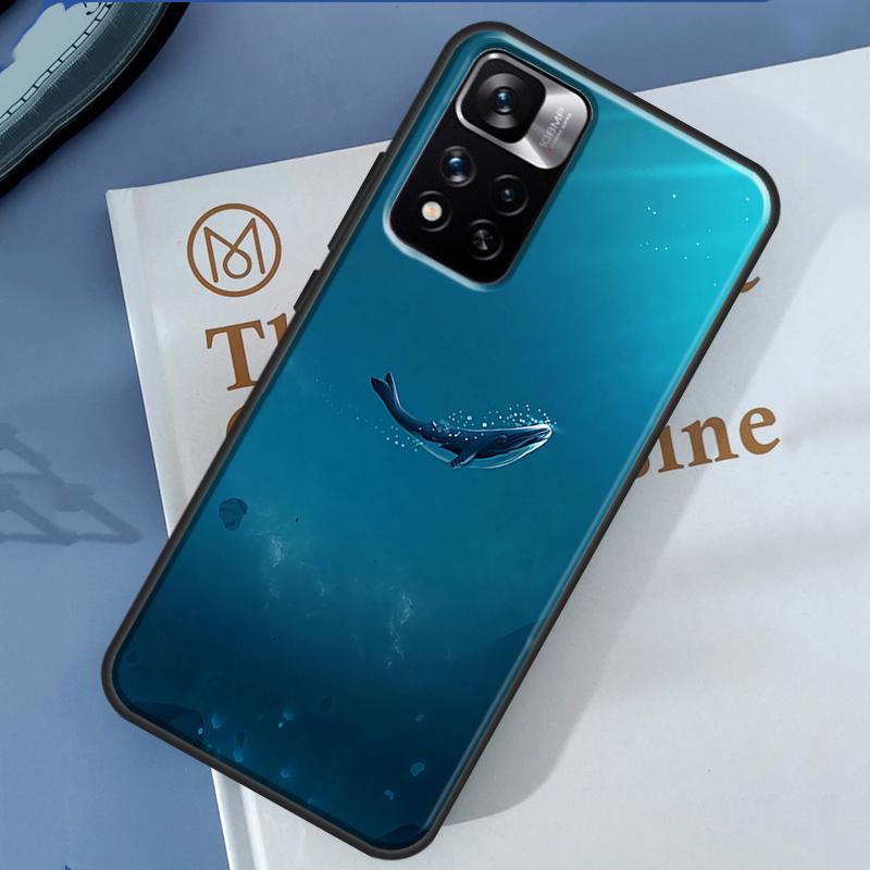 Blue Whale Case For Xiaomi Redmi 14C 13C 10C 12C Redmi Note 13 14 Pro 12 11 9 10 9S 10S 11S 12S Cover