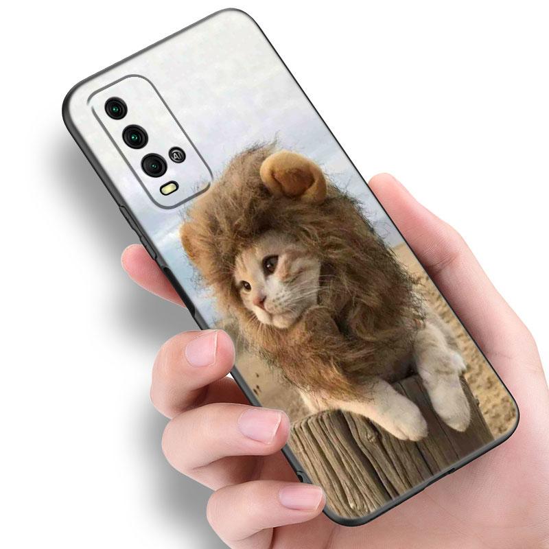 Lion Alpha Male Cub Telefon Fall Für Xiaomi Redmi Hinweis 5 6 9T K20 K40 K50 Pro 7A 8A 9A 9C 9i 10A 10C A1 S2 Weiche TPU Schwarz Abdeckung