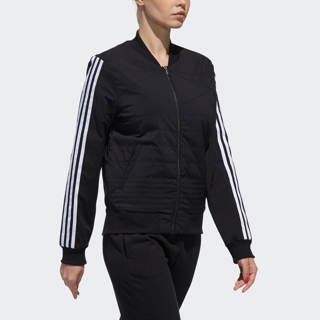 Adidas Neo Sports Woven Cotton Jacket Women Jackets Black DM4439