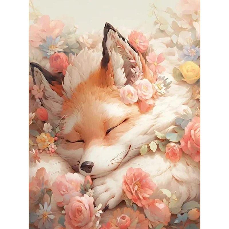 CHENISTORY Paint By Numbers For Adults Fox Handpainted DIY Picture By Number Animal Drawing On Canvas Home Decoration Gift