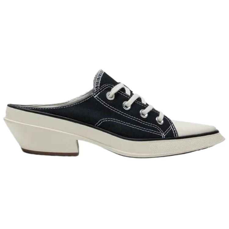 Converse Chuck 70 De Luxe Pointed Mule Comfortable Fit High Heels Women Heels Black A16060C