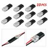 10Pcs Car Auto Wire Cable Plug Connectors Kit 2 Pin Way Terminal Clamp Waterproof