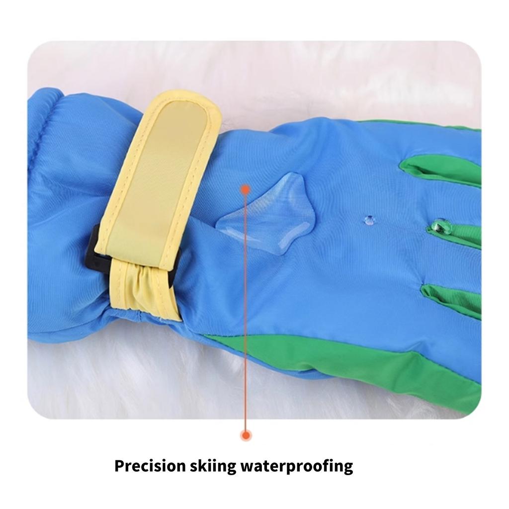 Kids Winter Mittens Soft & Breathable Fleece Lined Mitts Comfortable Warm Skiing Gloves for Children Snow Adventures