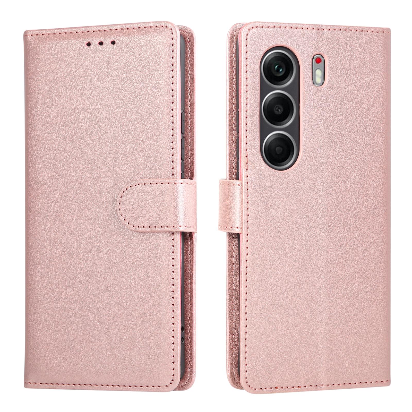 

For TECNO Camon 40 Pro 4G/5G Case Wallet Stand PU Leather Phone Cover with Wrist Strap