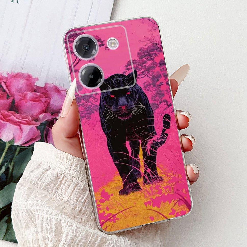 For Xiaomi Poco M7 Pro 5G Case New Dargon Art Painted Cover For Poco M7 PocoM7 Pro 5G Back Cover Soft TPU Fundas Coque