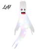 Halloween Garden Atmosphere Lights 47 Inch Hanging Ghost Windsock with LED Lights Luminous Flying Ghosts Front Door Decor Flag Wind Socks for