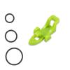 Fishing Rod Pole Hook Keeper Bait Holder with Rubber Rings Fishing Lures Jig Hooks Safety Keeping Holder Fishing Tackle
