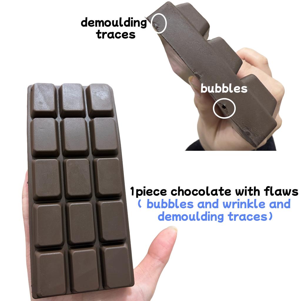 

1Pc Slow Rising Chocolate Squeeze Squishy Toys Soft Sensory Fidget Toy For Stress Relief Anti-Anxiety Slow Rebound Squishy