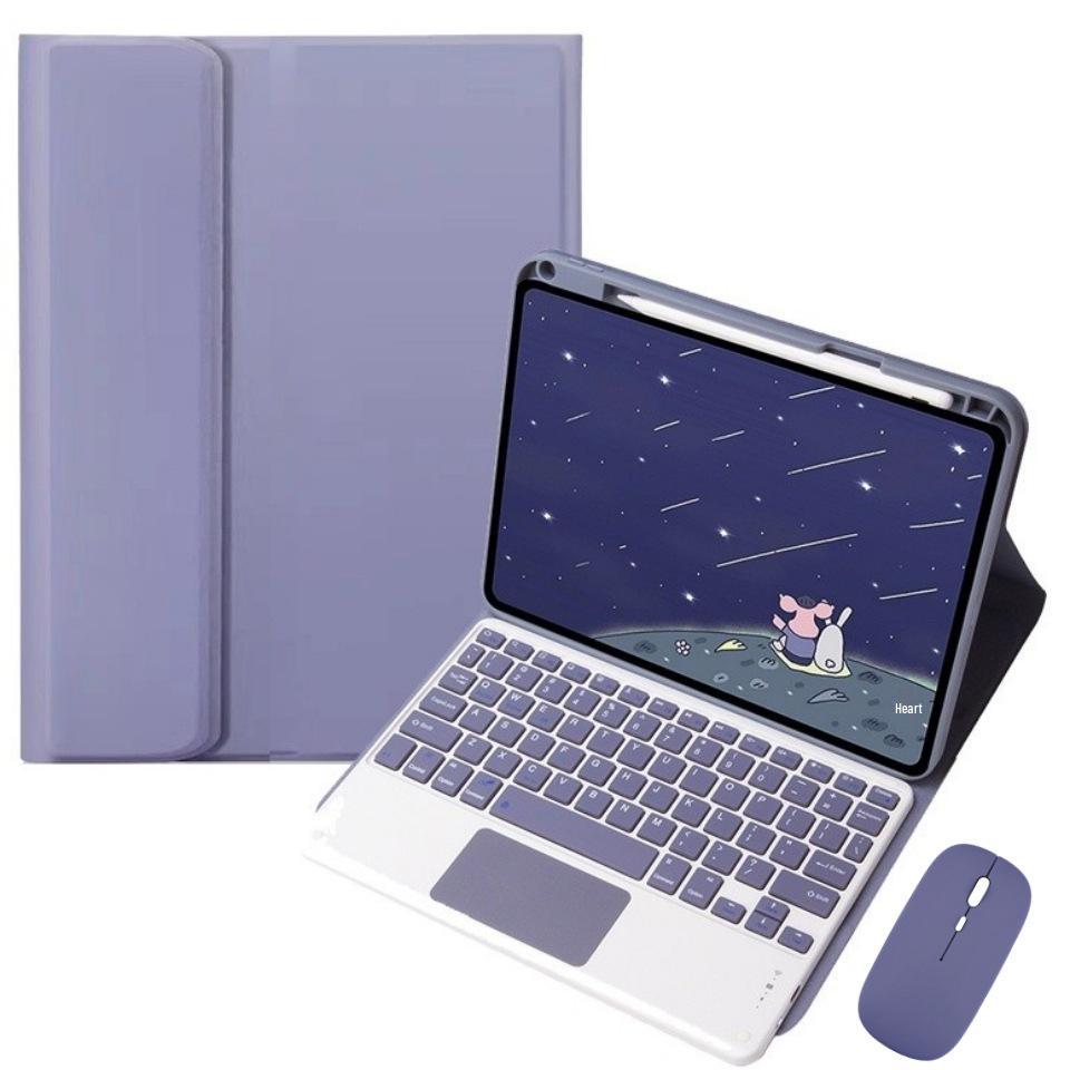 Compatible Xiaomi Tablet 5/6/7/8 Pro Bluetooth Keyboard Leather Case with Pen Slot for RedmiPad 2