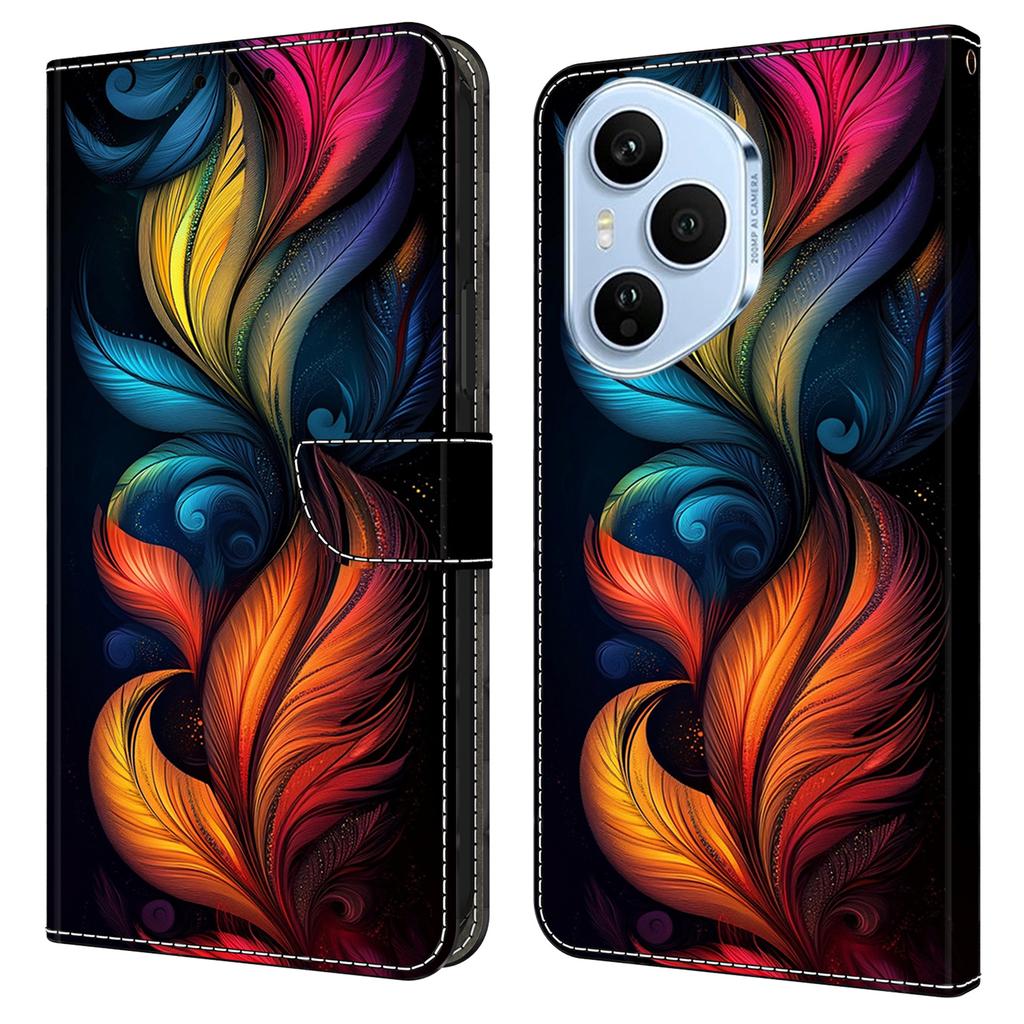 For Honor 400 Pro 5G (Global) Leather Case Pattern Printing Wallet Stand Flip Phone Cover