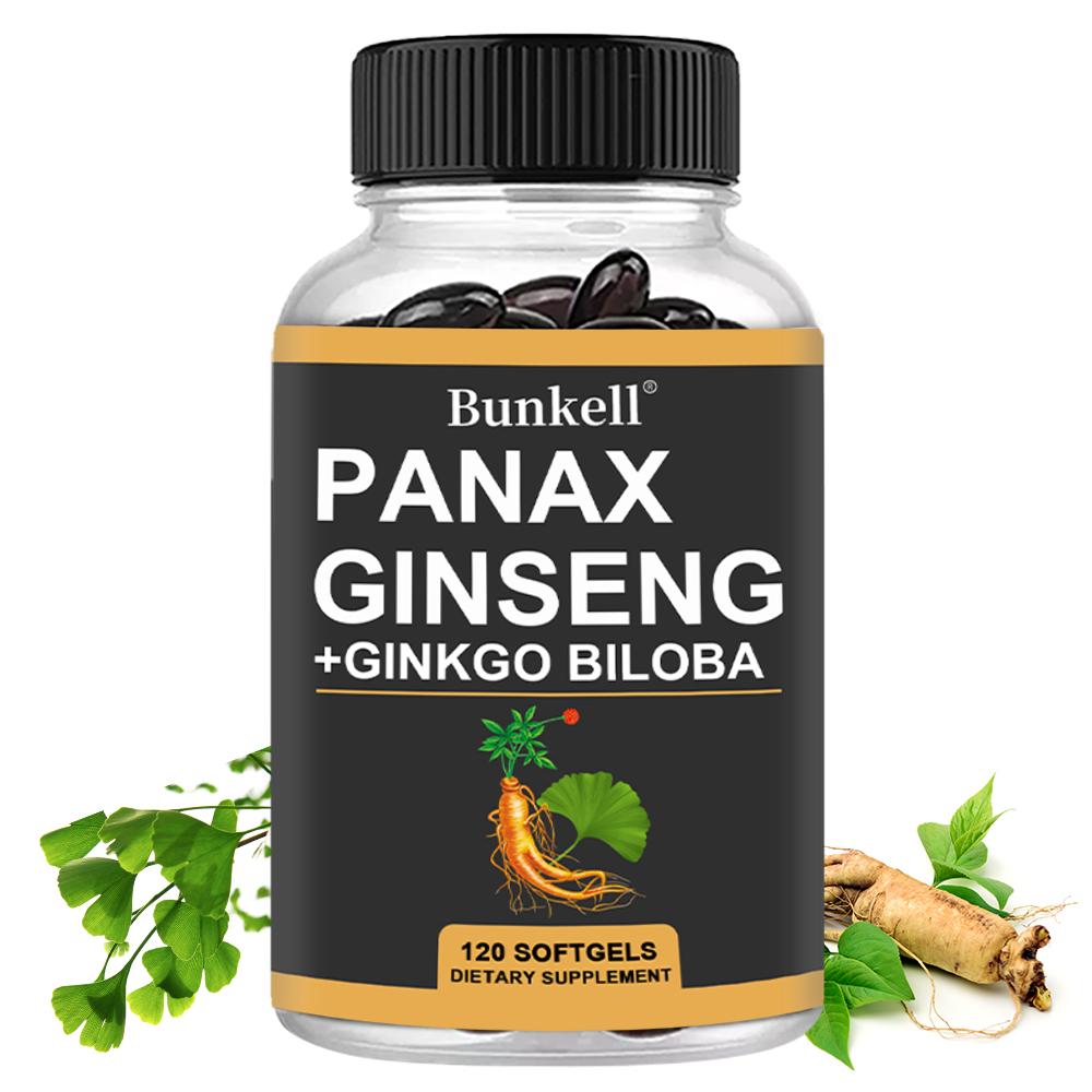 Kapsle s ženšenem a ginkgem, 120 kapslí.