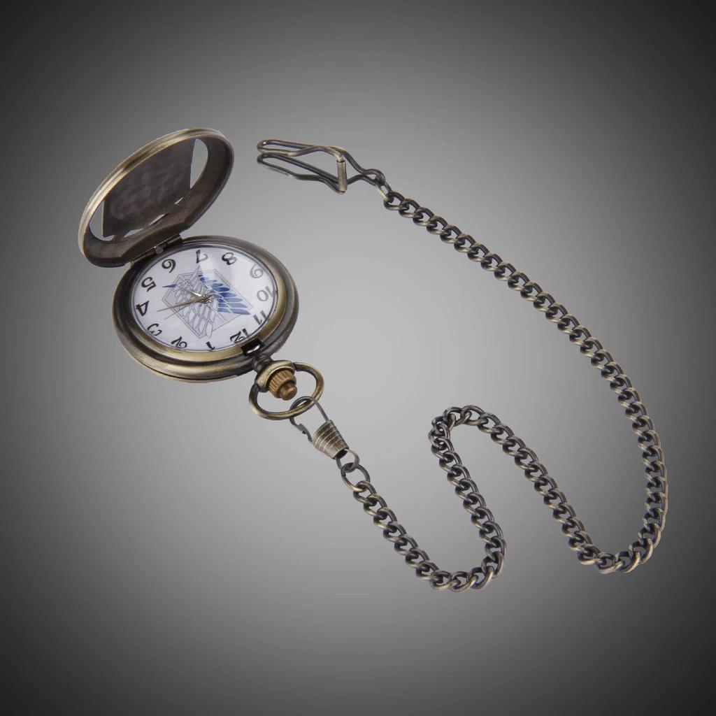 Retro Attack on Titan Legion Fashion Pocket Watch
