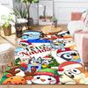 1Pc Bluey Christmas Characters Rug Office Carpet Indoor Outdoor Doormat Nonslip Soft Living Room Christmas Halloween Gift D92299