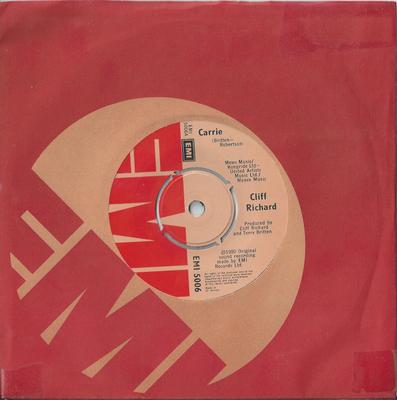 7-Zoll Schallplatte CLIFF RICHARD - Carrie EMI5006 EMI 1980 UK Rock Gebraucht