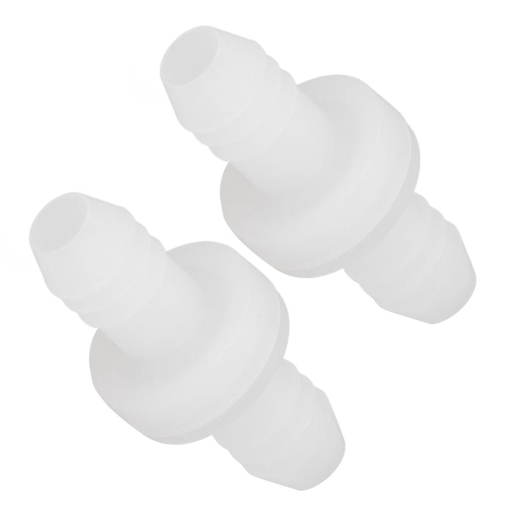 2Pcs Check Valve 3Celsius8in 10mm Plastic 1 Way Water Non Return for Compressor Aquarium Pump Fuel Gas Liquid