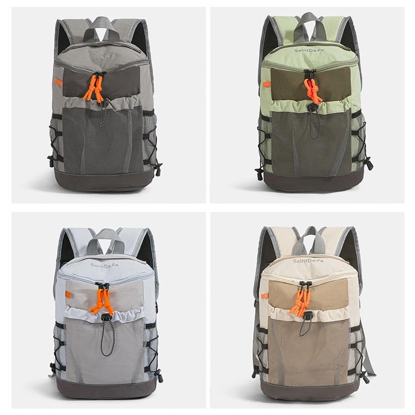 Nylon Outdoor Casual Rucksack with Main Compartment and Drawstring Pocket